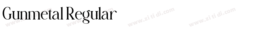 Gunmetal Regular字体转换